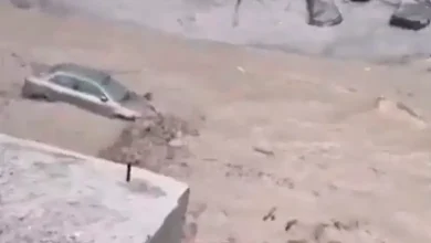 Uttarkashi-floods: Aadmi hai isme... There was a man in the car that was floating like a paper boat, but why save him, watch the video