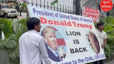 Uproar over Trump poster in Vadodara: Amid tariff war controversy, 'Lion is Back' poster heats up