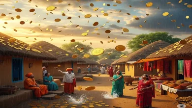 સોનાના સિક્કાનો વરસાદ