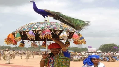 સુરેન્દ્રનગરમાં તરણેતર મેળા દરમિયાન ભક્તોની ભીડ.