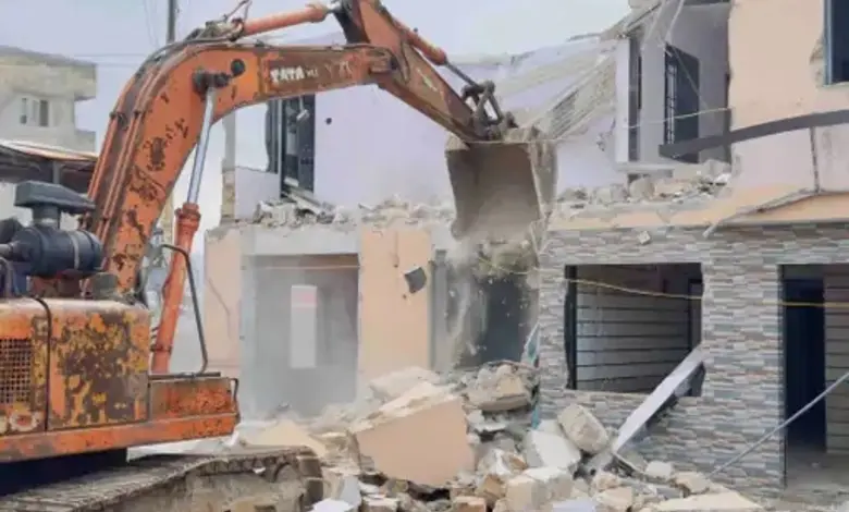 Bulldozers are back in action in Dwarka