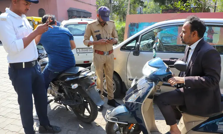 Helmet drive in Rajkot