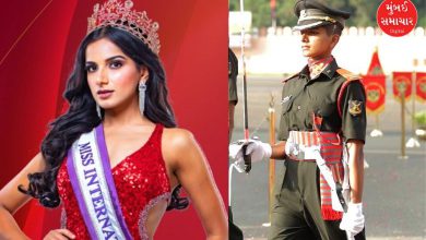 કશિશ મેઠવાની ભારતીય સેનાના યુનિફોર્મમાં ઉભા છે, જે બ્યુટી ક્વીનથી લેફ્ટનન્ટ બનવાની તેમની પ્રેરણાદાયક સફર દર્શાવે છે.