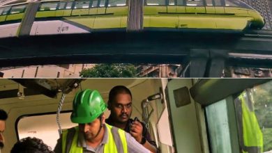 મોનો રેલ ફરી ખોટકાઈઃ 17 પ્રવાસીઓનો બચાવ