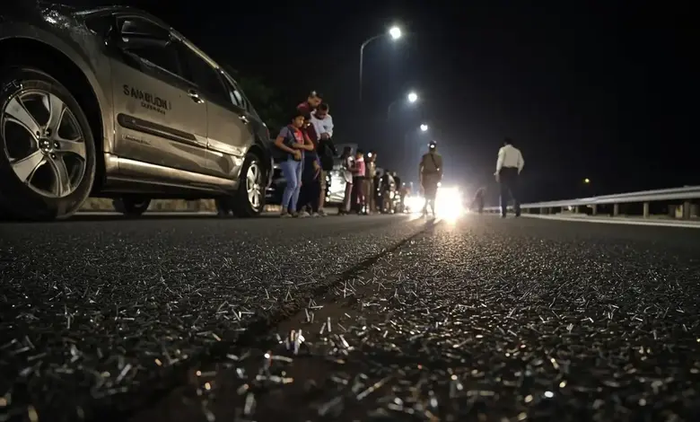 Nails on the Samriddhi Expressway