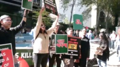 UN બહાર મુહમ્મદ યુનુસનો વિરોધ, 'પાકિસ્તાન વાપસ જાઓ'ના નારા લાગ્યા