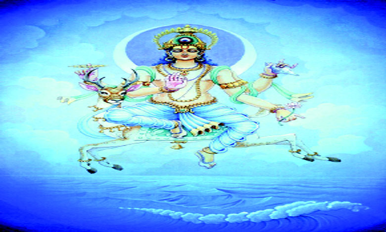 ભગવાન શિવ, માતા પાર્વતી, તારા, બુધ, બૃહસ્પતિ અને ચંદ્રદેવના ચિત્રો. શિવ રહસ્ય પુસ્તકના ભાગ 3 ની વાર્તા દર્શાવતા ચિત્રો.