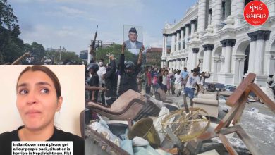 Viral video of a girl trapped in Nepal