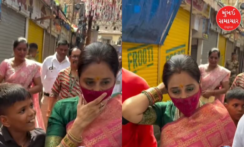 માસ્ક પહેરીને કોણ પહોંચ્યુ લાલબાગચા રાજાના દર્શને? TMKOC સાથે છે ખાસ કનેક્શન...