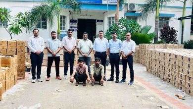 Foreign liquor worth Rs. 1.25 crore seized from a truck under the guise of white powder in Banaskantha