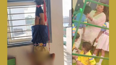 શિક્ષકોએ માનવતા નેવે મૂકી, હોમવર્ક ના કર્યું તો વિદ્યાર્થીને દોરડે બાંધી બારીએ ઊંધો લટકાવ્યો