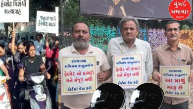 'Helmet law is not approved, file a case in court' Protest against mandatory helmet rule in Rajkot