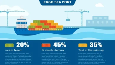 ભારતીય નિકાસને દર્શાવતો કન્ટેનર જહાજ, જે અમેરિકાના ઊંચા ટેરિફને કારણે નિકાસમાં ઘટાડો થવાની સંભાવના દર્શાવે છે.