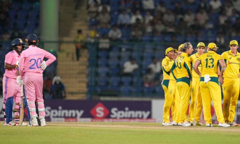 India Women vs Australia Women 3rd ODI - Live Cricket Score