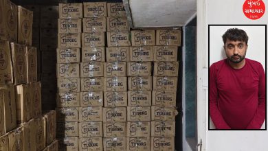 Foreign liquor trailer caught on Ahmedabad-Rajkot highway, goods worth ₹90 lakh including more than 4500 bottles seized