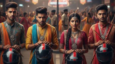 Amidst the colorful fun of Navratri, youth clash with the system!: The nagging question of helmets