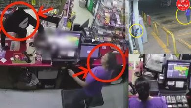 A dark, somber, and symbolic image showing a hand reaching for money in a cash register, with a red glow and a pistol in the background.