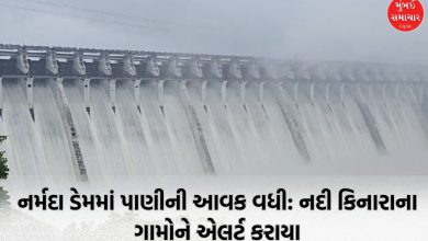 Narmada dam 4.50 lakh cusecs of water released alert in riverside villages of Bharuch Narmada and Vadodara