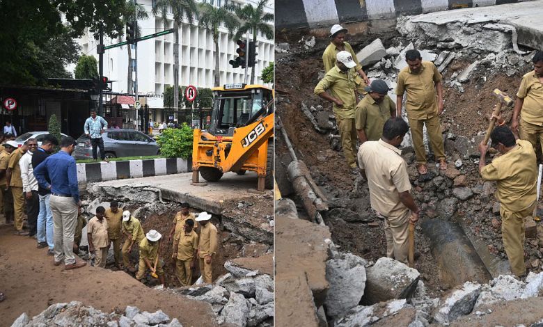 Water Pipeline Burst in South Mumbai Causes Water Disruption