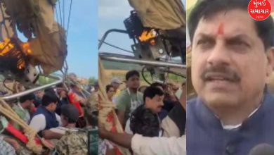 Major tragedy averted: Madhya Pradesh CM Mohan Yadav's hot air balloon catches fire, rescued safely