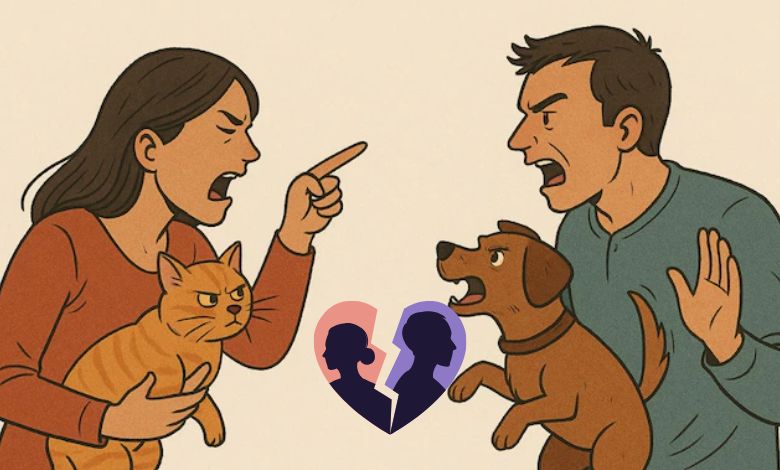 Couple Divorces Over Pet Dog and Cat