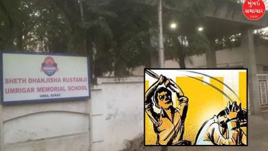sdrum school Surat student attacked with a rod