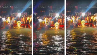 12 કલાકના વિલંબ બાદ આખરે લાલબાગચા રાજાનું વિસર્જન...