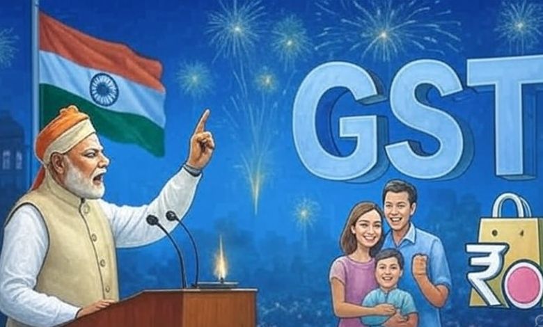pm modi first reaction biggest economic gst reform