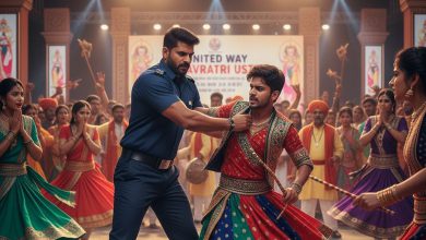 યુનાઈટેડ વે ફરી વિવાદમાંઃ સિક્યુરિટી ગાર્ડ અને ખેલૈયા વચ્ચે ઝપાઝપી