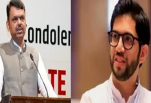 દેવેન્દ્ર ફડણવીસ આદિત્ય ઠાકરે વિશે નિવેદન આપી રહ્યા છે અને ખેડૂતોને સહાય વિતરણની માહિતી આપી રહ્યા છે.