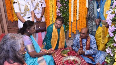 સોમનાથ બાદ હવે દ્વારકાધીશના શરણે રાષ્ટ્રપતિ: સુખ-શાંતિ માટે કરી પ્રાર્થના,