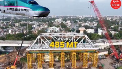 મુંબઈ-અમદાવાદ બુલેટ ટ્રેનનો ૧૦મો સ્ટીલ બ્રિજ અમદાવાદમાં સફળતાપૂર્વક ઇન્સ્ટોલ થયો