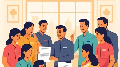 કેન્દ્રીય કર્મચારીઓના મોંઘવારી ભથ્થામાં વધારો દર્શાવતું પ્રતીકાત્મક ચિત્ર