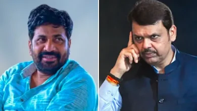 મુખ્ય પ્રધાન દેવેન્દ્ર ફડણવીસ અને પૂર્વ પ્રધાન બચ્ચુ કડુની ફાઇલ ફોટો.