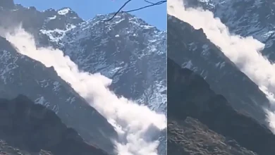 બદ્રીનાથ નજીક કુબેર પર્વત પર ગ્લેશિયર તૂટવાનો અને હિમસ્ખલનનો વાયરલ વીડિયો