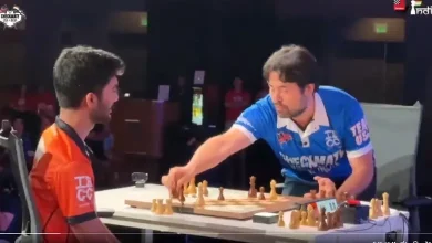 Gukesh's King thrown into the crowd