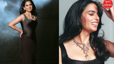 Viral Video: એક્ઝિબિશનમાં સુંદર આઉટફિટ સાથે ગળામાં આ શું પહેરીને પહોંચી Isha Ambani?