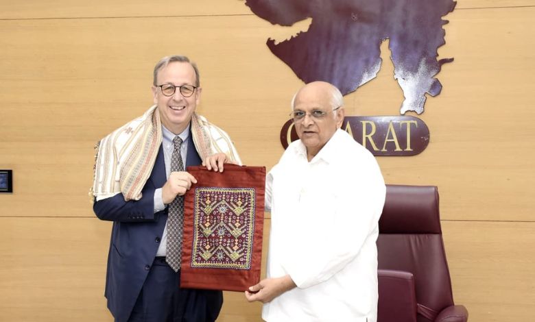 Italy's Ambassador to India Antonio Bartoli met Chief Minister Bhupendra Patel on Thursday. Italy is the second industrial powerhouse in Europe.