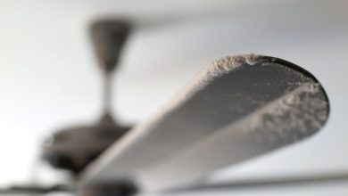 Follow these 3 steps to remove dust stuck on the fan: The fan blades will become shiny.