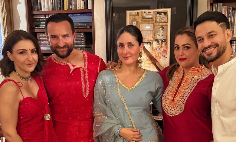 Pataudi family celebrates Dhanteras at Soha Ali Khan's house: Brother-sister duo is all smiles...