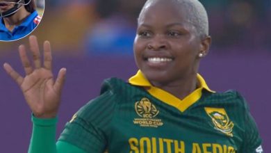 Nonkululeko Mlaba had a tough time saying goodbye to Indian batter, South African bowler reprimanded