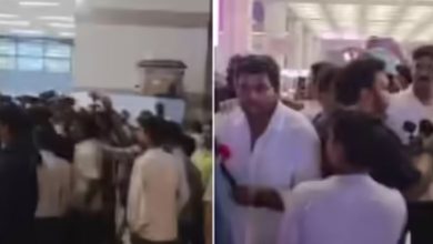 bihar assembly elections patna airport Fight between Congress workers