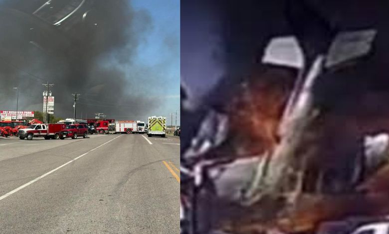 2 dead in fiery plane crash near Texas airfield