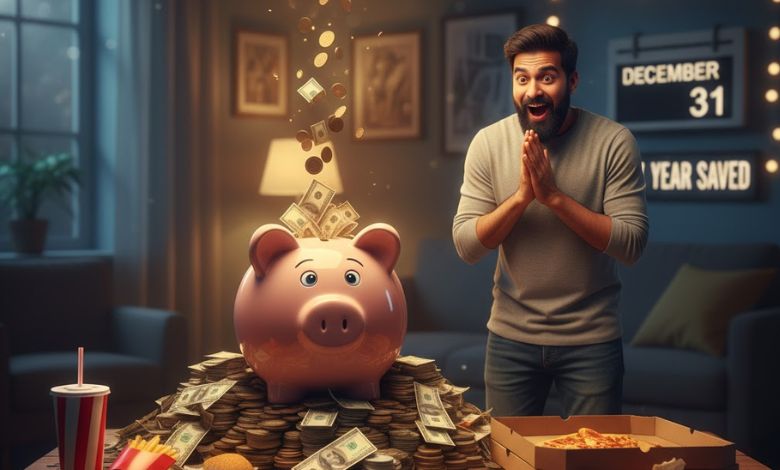 Stop eating fast food for a year and deposit that money in a piggy bank, you will be shocked to see the results...