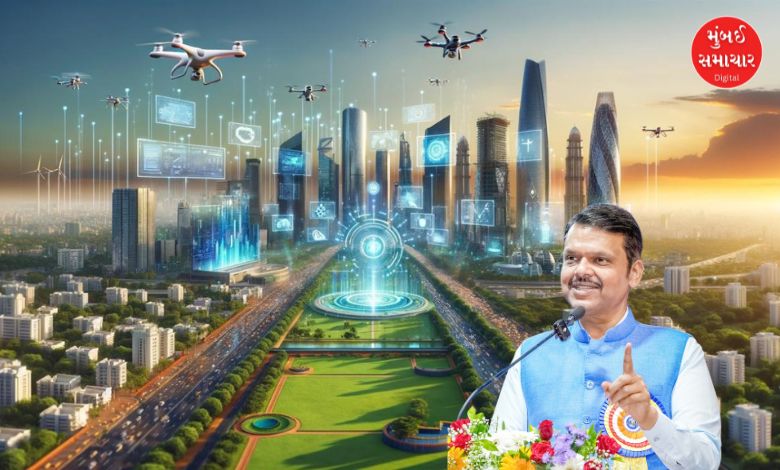દેવેન્દ્ર ફડણવીસ ‘વિકસિત મહારાષ્ટ્ર-2047’ સલાહકાર સમિતિની બેઠકને સંબોધિત કરી રહ્યા છે