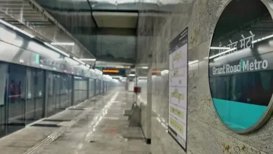 મુંબઈ મેટ્રો 3 ગ્રાન્ટ રોડ સ્ટેશનની અંદરનો આધુનિક નજારો