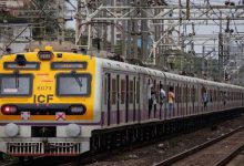 Cracked railway track between Vikhroli and Kanjurmarg stations in Mumbai