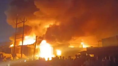 શહાપૂરમાં પ્લાસ્ટિકની ફેકટરીમાં ભીષણ આગ