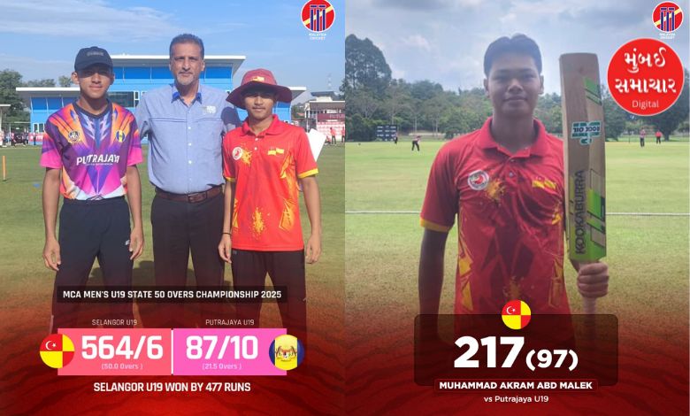 In an ODI, a team scored 564 runs and then won by 477 runs!