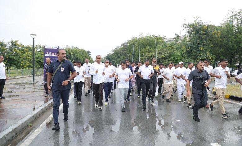 રાષ્ટ્રીય એકતા દિવસઃ ગાંધીનગરમાં રન ફોર યુનિટીમાં નાયબ મુખ્ય પ્રધાન હાજર